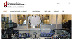 Desktop Screenshot of dg-bildungswerksachsen.org